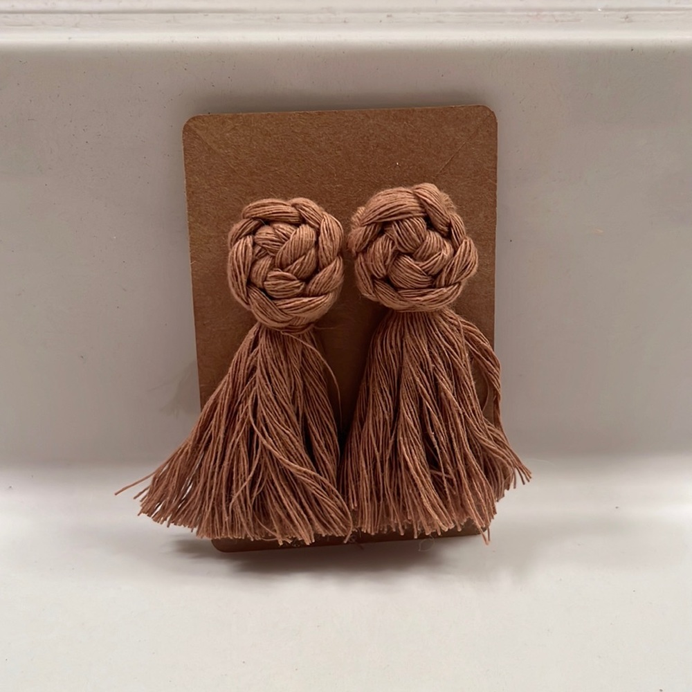Homemade Macrame Earrings